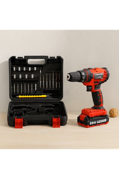 SUAR Şarjlı Matkap Seti 24W 1350 Rpm Çantalı