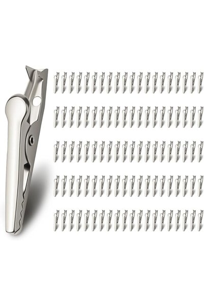 EXCEFORE 100 Packs Duck Bill Clips, 1.4 Inches Rustproof Metal Alligator Curl...