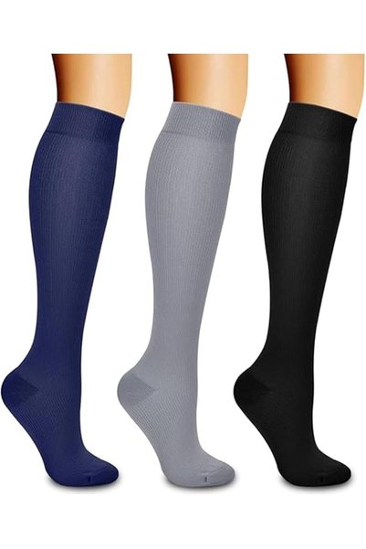 ToolHouse 3 Pack Compression Socks for Women & Men – Support for Circulation,...
