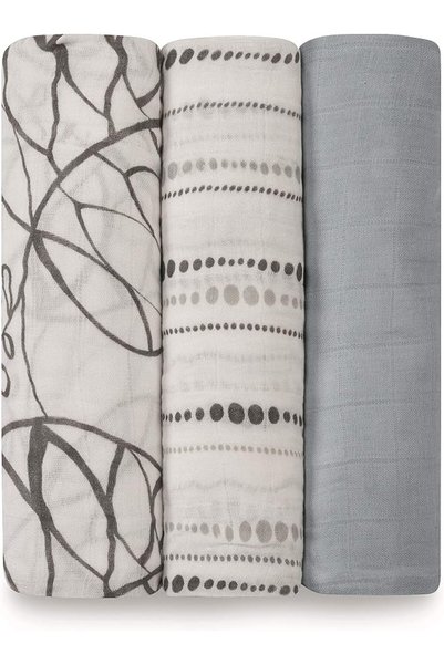 aden + anais - Silky Large Swaddles - Pack of 3 - Expedition