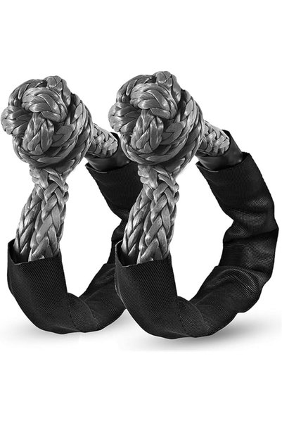 GENERAL Red Synthetic Soft Shackle Rope, Set of Two 1/2 Inch X 22 Inch (38,00...
