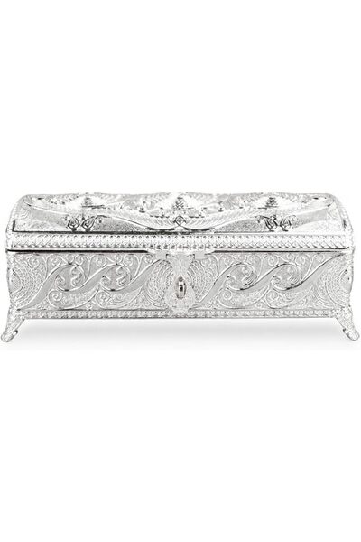 Generic Vintage Jewelry Box Elegant Colorfast Alloy Rustproof Soft Velvet Lin...