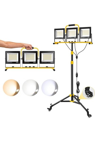 GENERAL مصباح عمل LED من YEARTOP بقوة 30000 لومن مع حامل (1.6 متر) حماية IP66...