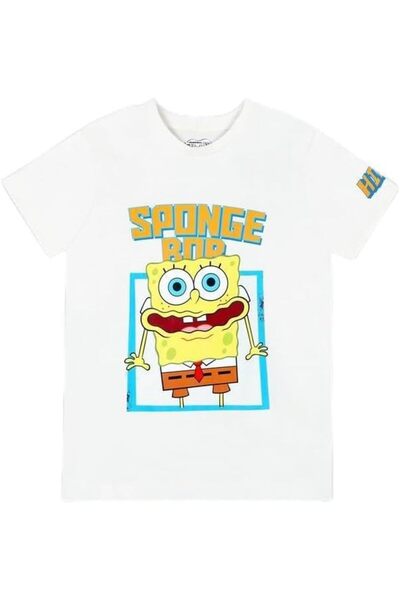 Trucare Boys Nick Sponge Bop Kids Boys Short Sleeves 100% Cotton T-Shirt West...