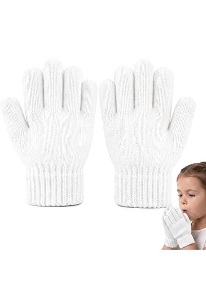 TERRIFI Kids Winter Knit Gloves, Full Finger Stretch Gloves for Boys and Girl...