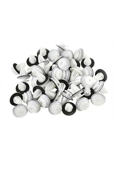 GoodTool 30-Piece White Door Panel Clips with Sponge Gasket - Anti Rattle Aut...