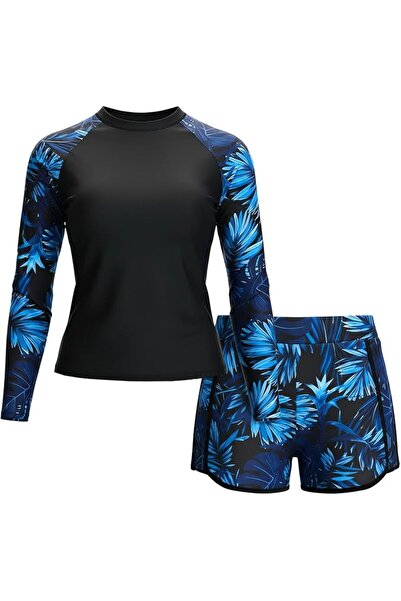 GENERAL Lukovee Women's Long Sleeve Rash Guard Set, 2 Piece Long Sleeve UPF 5...