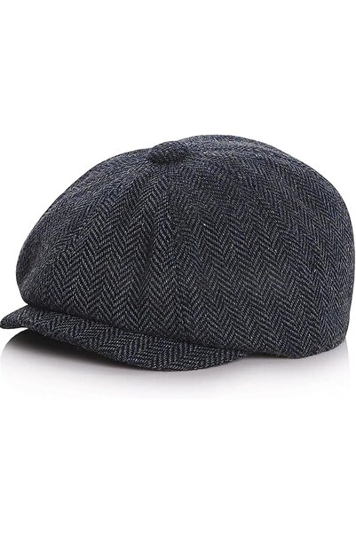 YRQX Boy Newsboy Cap, Kids Cotton Beret - Vintage Tweed Flat Cabbie Hat for C...