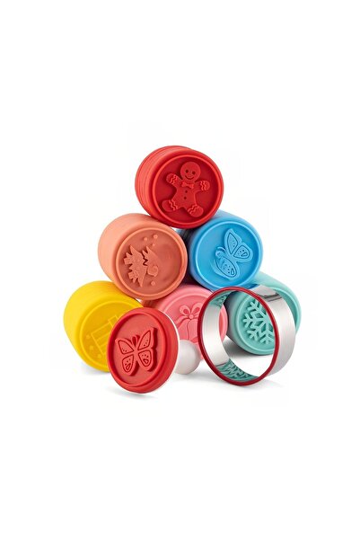 OEM Set 6 stampile pentru prajituri, tematica de Craciun, din silicon aliment...