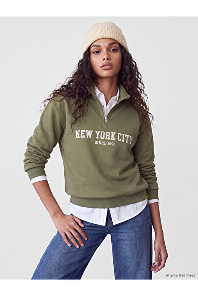 LC Waikiki Women's Thick Sweatshirt with Nyc Print by Uzg Store for Style Ent...