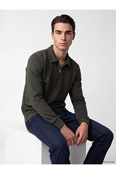 LC Waikiki Men's T-Shirt with a Turn-Down Roba Collar for Style Enthusiasts f...
