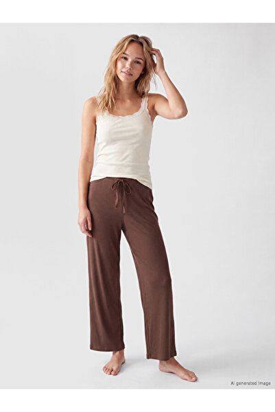 LC Waikiki Rmz Gi̇yi̇m Farkiyla Women's Pajama Bottoms with Waist Cord