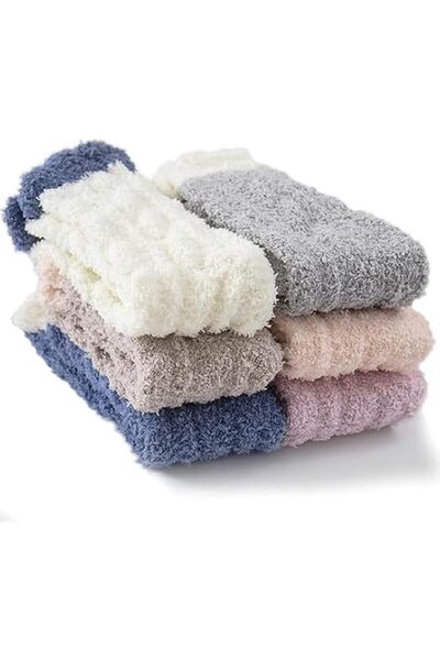 Yelajoy 1 Set Fuzzy Socks,Warm Cozy Sleeping Slipper Hosiery