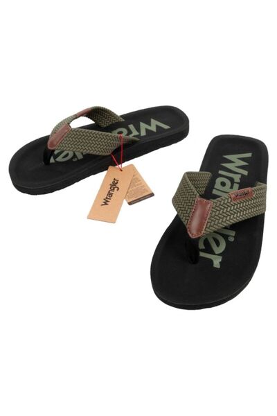 WRANGLER Încălțăminte bărbătească, șlapi Zane verzi