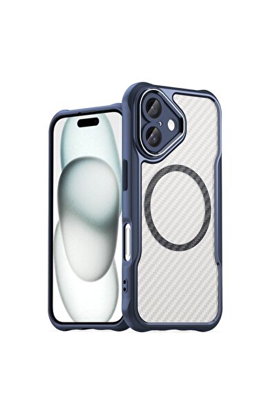 Hurtel Husă de silicon MagSafe din seria Leading pentru iPhone 16 - Albastru
