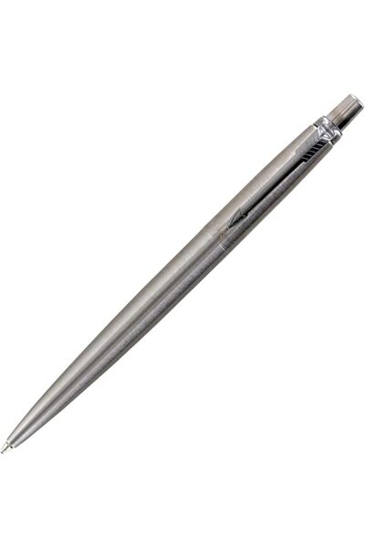Parker قلم حبر جاف من الفولاذ المقاوم للصدأ، برأس متوسط وحبر أسود (1333344)