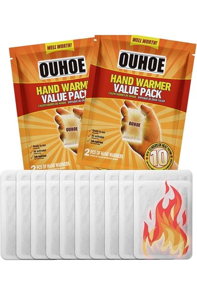 Jsofd Disposable Hand Warmers 20 Pcs, Hand Warmer Value Pack, 10 Hours Heatin...