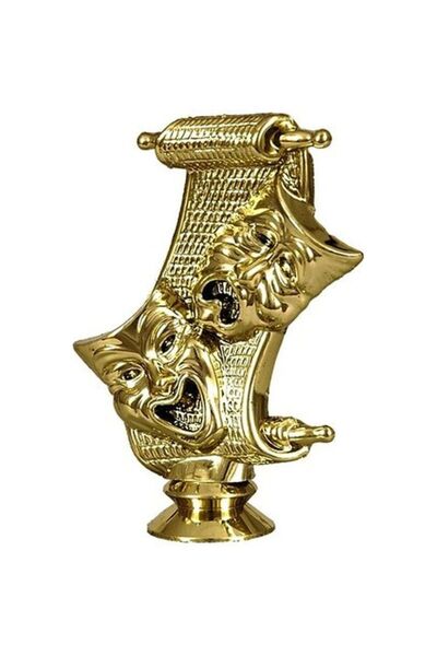 TRYUMF Figurină de teatru din plastic - mască dramatică - F1050/G F145/G