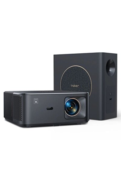 YABER Proiector multimedia K2s Pro LCD FullHD 1080p cu difuzoare JBL și subwo...