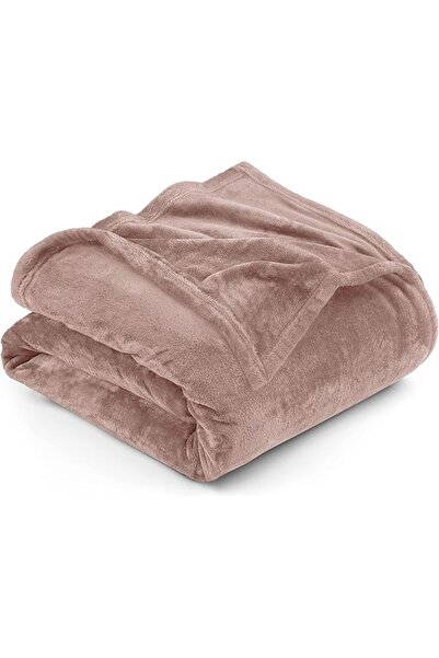 Utopia Bedding بطانية صوف فاخرة مقاس كبير بلون بورجوندي 300 جرام/متر مربع، من...
