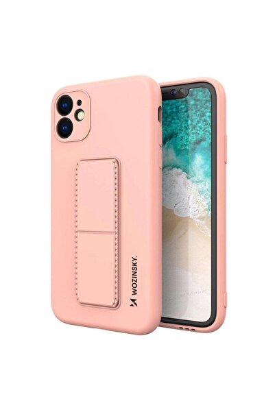 WOZINSKY Husă din silicon cu suport pentru Samsung Galaxy A72 4G, roz