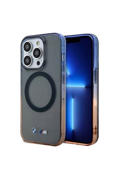 BMW Husă Gradient Bumper MagSafe pentru iPhone 15 Pro Max - gri