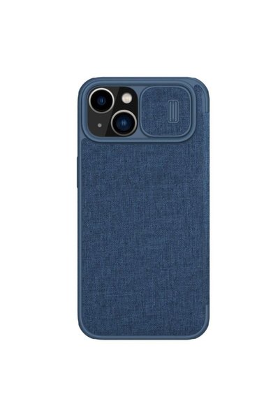 Nillkin Husă Qin Cloth Pro pentru iPhone 14 Plus, cu protecție cameră, tip fl...