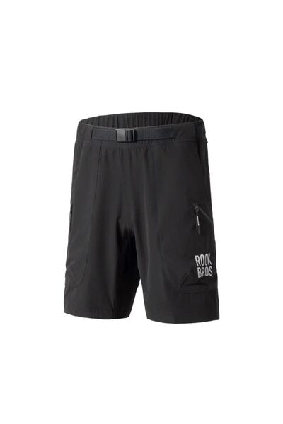 ROCKBROS Pantaloni scurți YDDK015 cu curea, mărimea XXXL - negru