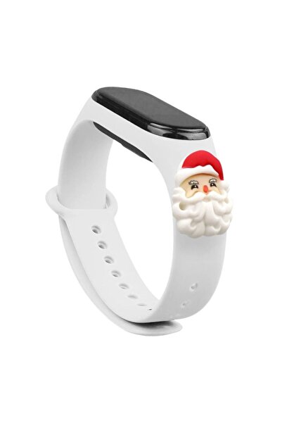 Hurtel Curea de Crăciun din silicon pentru Xiaomi Mi Band 3 / 4 cu Moș Crăciu...