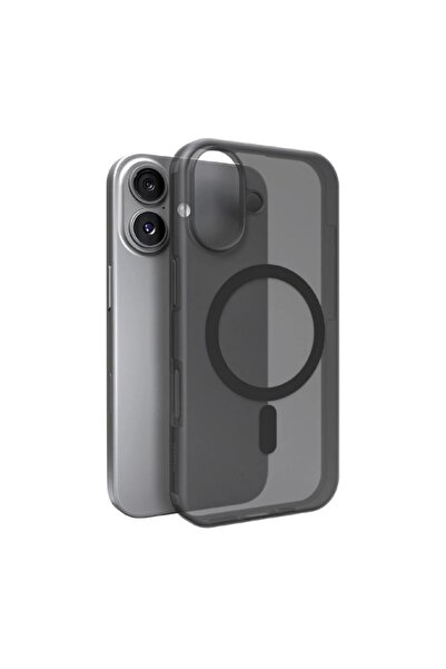 Puro Husă de silicon Daylight compatibilă Magsafe pentru iPhone 17 - Negru tr...