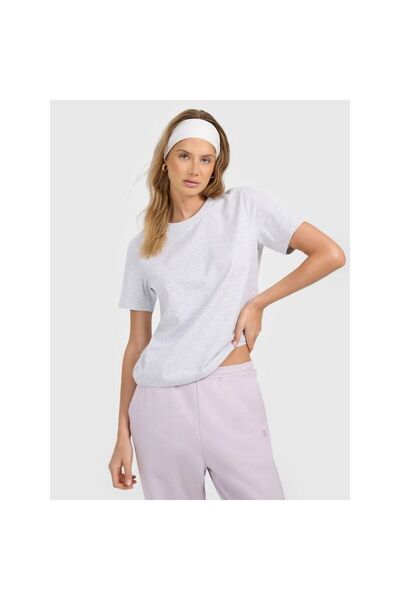 4F Tricou simplu de damă, croială normală 4FRMM00TTSHF3617-27M