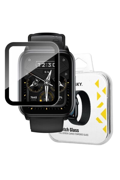 WOZINSKY Sticlă de ceas din sticlă hibridă pentru Realme Watch 2 Pro