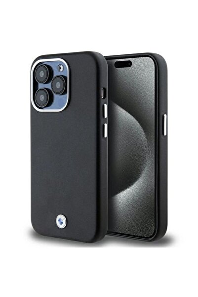 BMW Carcasă metalică MagSafe Signature Wrap pentru iPhone 14 Pro - negru
