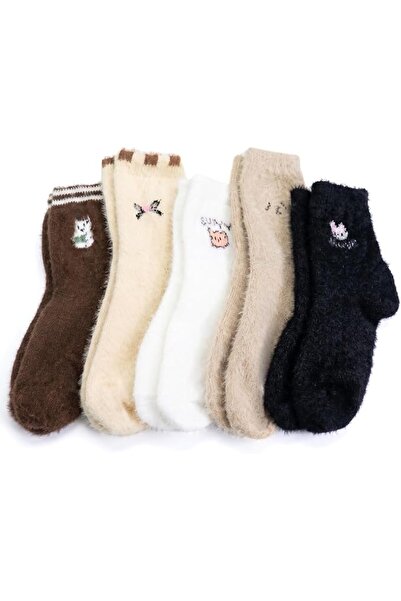 TERRIFI Womens Fuzzy Socks, Cozy Fluffy Winter Warm Slipper Socks, Microfiber...