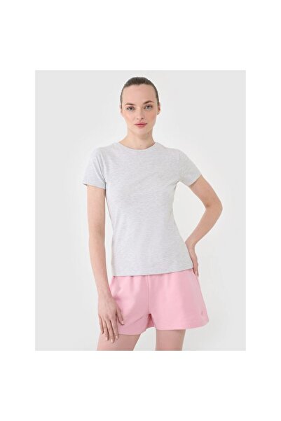 4F Tricou de damă slim simplu 4FWMM00TTSHF2673-27M