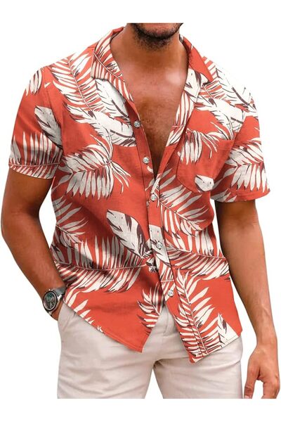 COOFANDY Men's Cotton Linen Henley Shirt Long Sleeve Hippie Casual Beach T Sh...