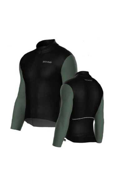 Biemme CLIMB tricou cu mânecă lungă negru și verde XXL
