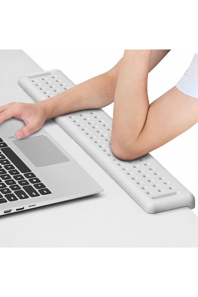 Leolee Keyboard Cloud Wrist Rest and Mouse Set, White with Leather Surface No...