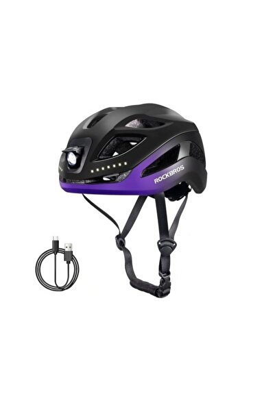 ROCKBROS Cască de bicicletă cu lumină USB 10110035005