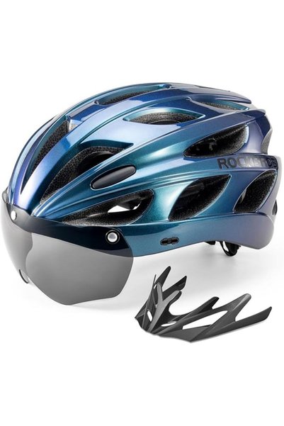 ROCKBROS Casca de bicicletă TT-16-CP albastră (58-61cm)