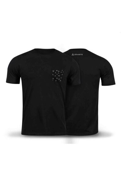 Granite Tricou cu buzunar negru XL