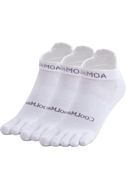 GENERAL Toe Socks for Men Women Coolmax Crew Socks 3 Pairs Running Socks Athl...