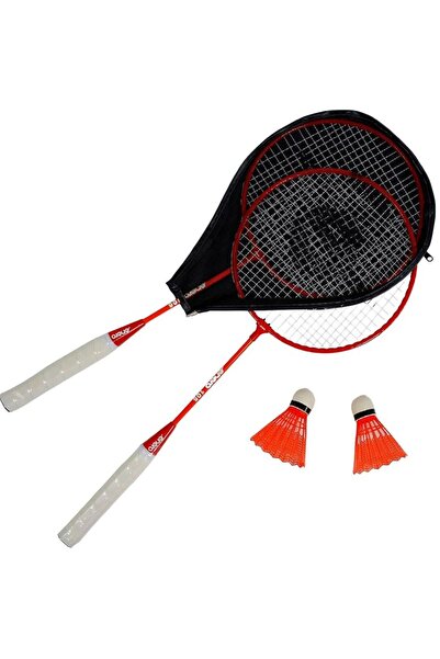 Enero SET DE BADMINTON ROȘU-PORTOCARĂ, MODEL 105 CU HUSĂ