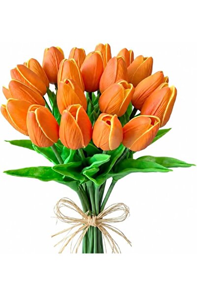 Mandy's 20 قطعة من الزهور الاصطناعية الحريرية بلون الكريم بطول 13.5 بوصة لعيد...