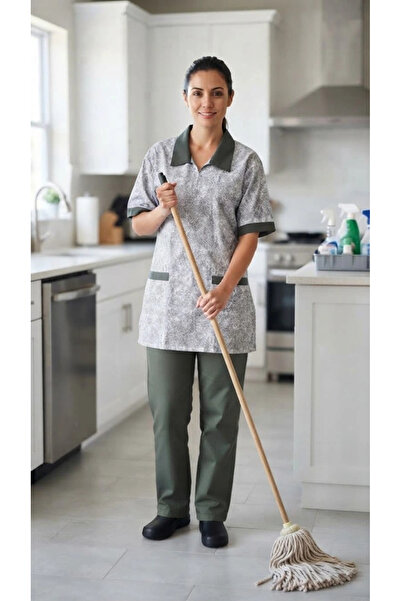 rivone Olive Green Housemaid Uniform - Elegance that suits your home