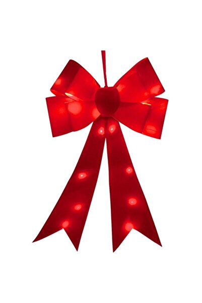 Koopman FUNDĂ DECORATIVĂ 60CM ROȘIE 25 LED
