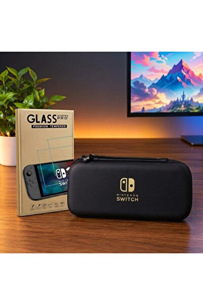 Switch 2 için Profesyonel Çanta ve 2li Ekran Koruyucu