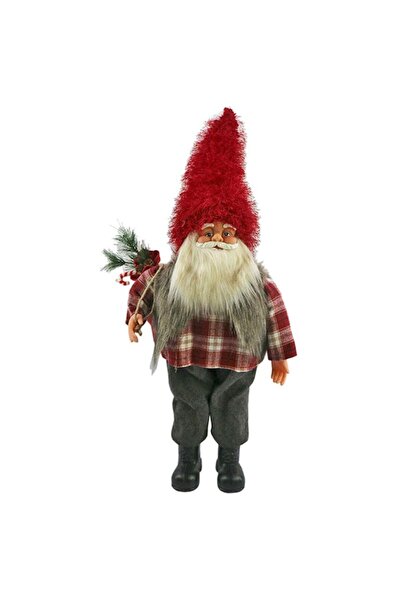 SASKA GARDEN Moș Crăciun decorativ de Crăciun cu cadou, Deluxe, 75 cm