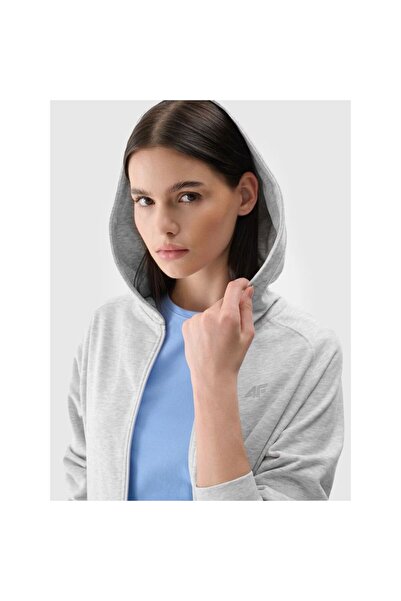 4F Hanorac cu glugă și fermoar pentru femei 4FWMM00TSWSF1763-27M
