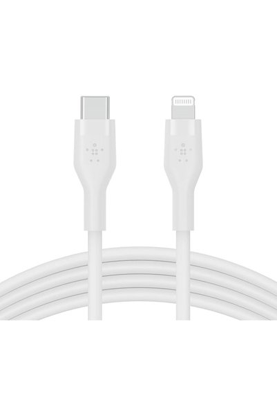 Belkin Limited كابل Belkin BoostCharge Flex من السيليكون بمنفذ USB-C إلى Ligh...
